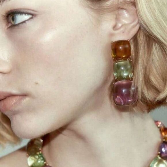 Bohemian drop earrings A538 - Picture 1 of 4